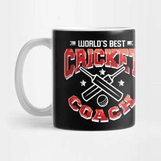 World's Best Cricket Coach Awesome Cricketer Mug